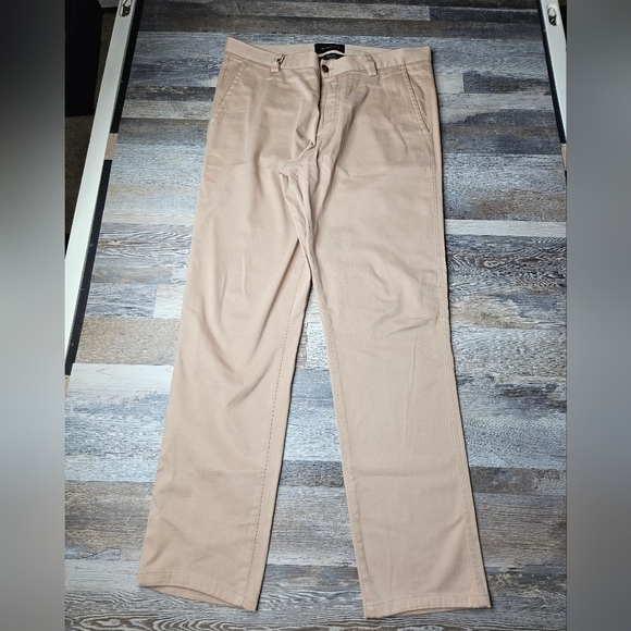 Wings + Horns Men's Chino Button Fly Pants Khaki 34x31 - Picture 1 of 12